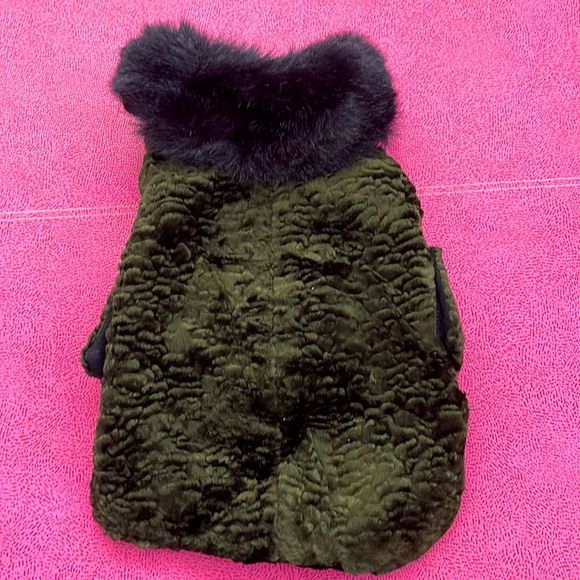 Fancy Custom Made Dog Coat- Small - Picture 5 of 12